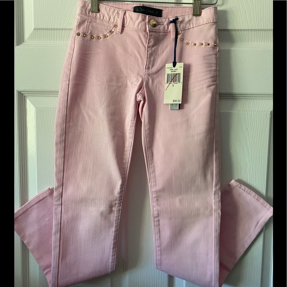 NWT Juicy Couture Girls Pink Lady Skinny